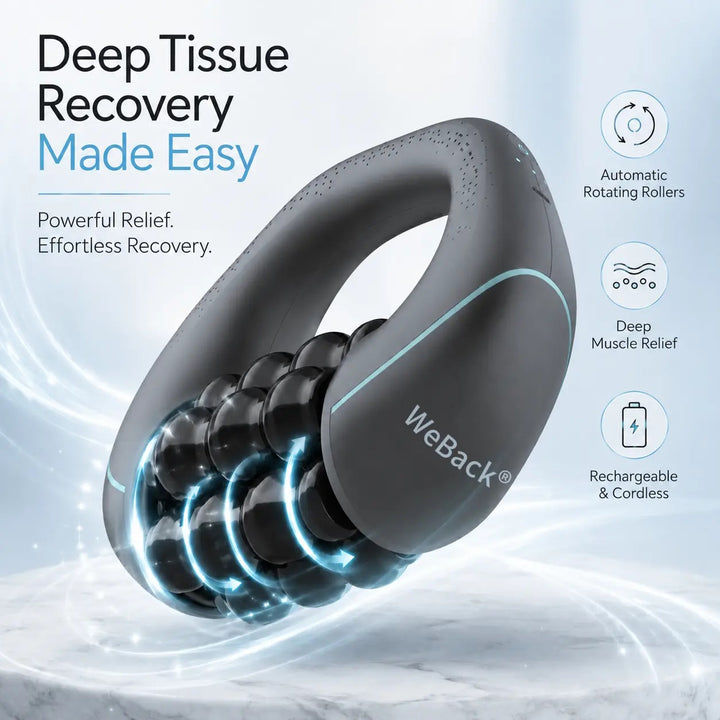 WeBack® Handheld Electric Rolling Massager