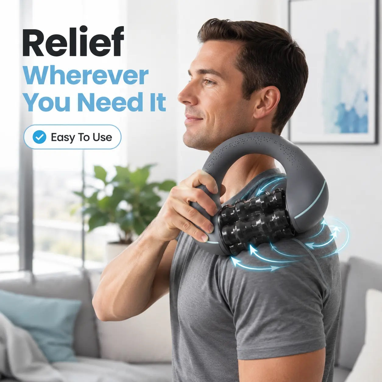 WeBack® Handheld Electric Rolling Massager